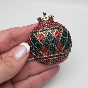 Charter Club Decorative Christmas Bauble Pin